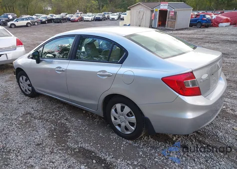 2012 Honda Civic Lx z USA, uszkodzony, nr VIN 19XFB2F59CE092224